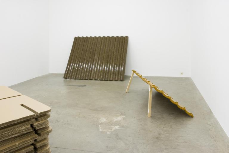 The Recyclable Refugee Camp, a group of biodegradable objects, tackles the ethical imperative that encourages art to intervene in the world, localizing the epicenter of a new utopia inside the boundaries of the art world itself